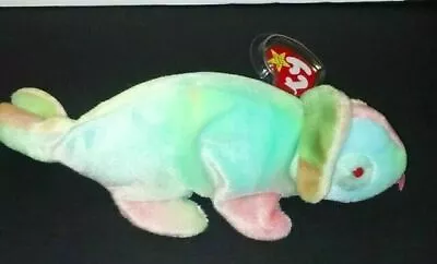 Ty Beanie Baby Original Rainbow The Iguana Chameleon 1997 With Tags • $4.89