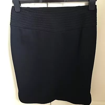 Jaeger Lined Black Skirt Size 10 • £6.99