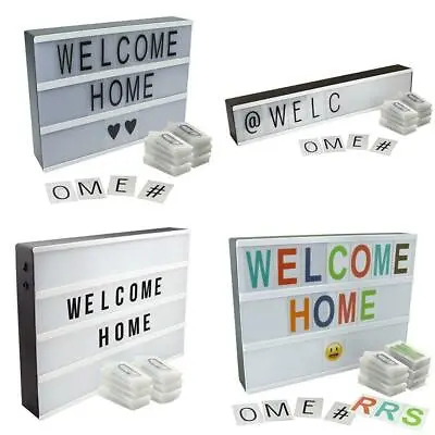 Cinematic Light Box Sign Extra Letter Packs Cinema Style For A4 Light Up Sign UK • £7.99