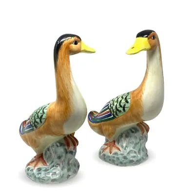 Mottahedeh Polychrome Italian Peking Duck Statues (2) • $299