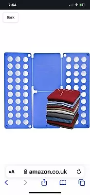 Adult Magic Clothes Folder T Shirts Jumpers Organizer Easy Fast Fold Laundry • £6.99