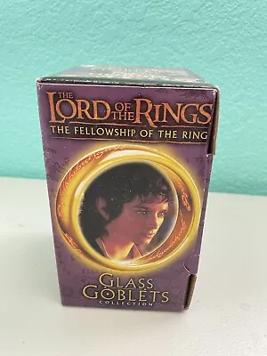 LORD OF THE RINGS The Fellowship Of The Ring GLASS GOBLET Frodo The HOBBIT 2001 • £11.40