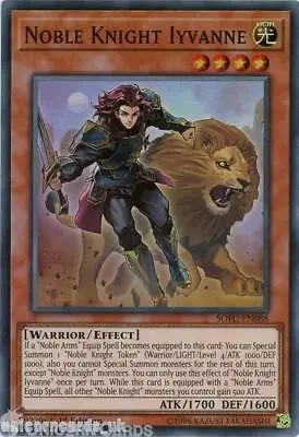 SOFU-EN088 Noble Knight Iyvanne Super Rare 1st Edition Mint YuGiOh Card • £0.99