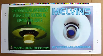 MELVINS Interstellar Overdrive 10  UNCUT Album Cover Slick SIGNED Numbered KOZIK • $100