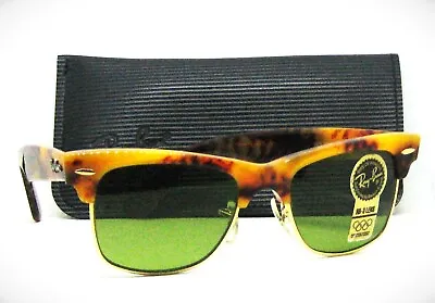 Ray-Ban USA Vintage 80s NOS B&L Wayfarer Max W1271 Honey Tortoise New Sunglasses • $449.99