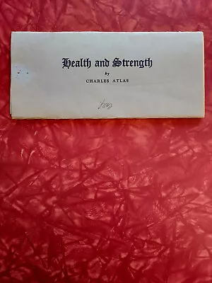 Charles Atlas Health And Strength Lesson 10 - 1930s NEAR MINT - Signed • $10