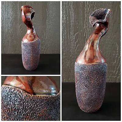 Signed Judy Winard Ceramics 15  Studio Art Pottery OOAK Modernist Ceramic Vase • $99