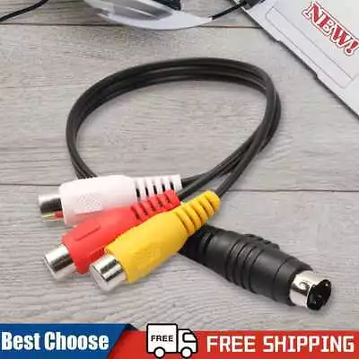 4 Pin S-Video To 3 RCA Female Audio Cable Copper Core For Computer Laptop • £3.35