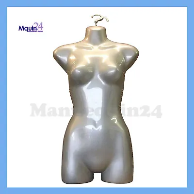1 New Silver(grey) Female Hanging Dress Form Mannequin Woman Clothing Display  • $39.45