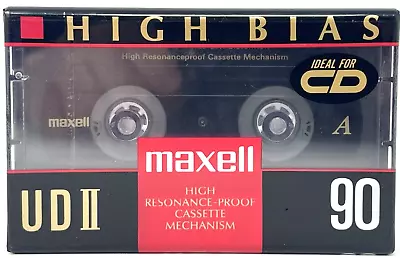 New Sealed Maxell UD-II 90 High Bias Audio Cassette Tape 90 Minute • $9.99