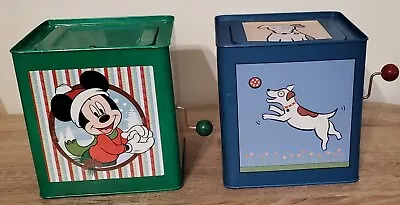Lot Of 2 Jack In The Box/Jack Rabbit Creation & Mickey Christmas Deck The Hall • $16