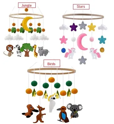 Baby Mobile Woodland Mobile Jungle Mobile Mobile Nursery Felt Mobile Crib Toy • $14.95