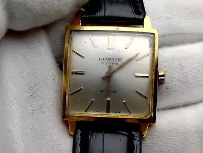 Fortis Square Case Vintage Watch For Collectors 28mm • $90