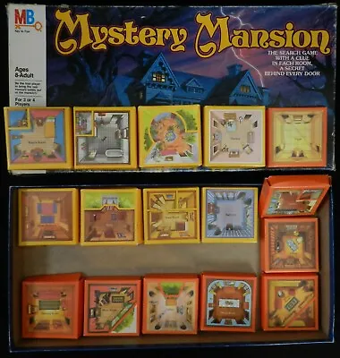 Mystery Mansion Parts - 1984 Milton Bradley - Box & 16 Rooms • $19.99