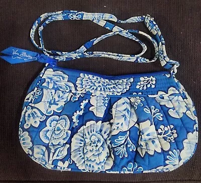 Vera Bradley Blue Lagoon Frannie Adjustable CrossbodyTote Or Shoulder Bag • $15