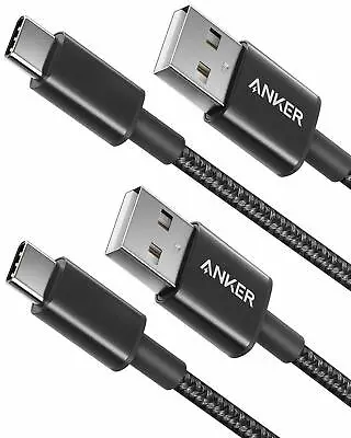 $29.99 • Buy Anker 2-Pack 3ft/0.9m Nylon USB-C To USB-A 2.0 Cable For Samsung Galaxy S21+ 5G