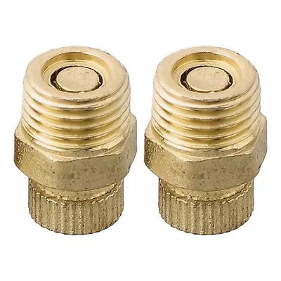 Convenient Brass Silent Air Compressor Drain Valve Screw Accessories 2PCS • $20.80