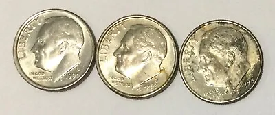 $6 • Buy 1990, 1993, 1998 USA ONE DIME COINS. Good Circulated Examples. D.