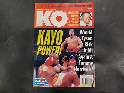 KO November 1995 Magazine Mike Tyson Vs Tommy Morrison • $13.14