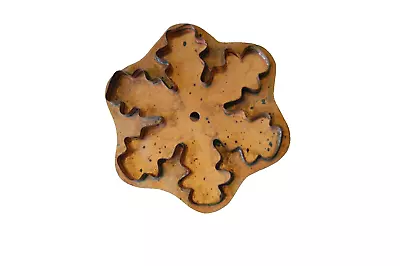 Martha Stewart Copper Snow Crystal Cookie Cutter With Handle • $38.99