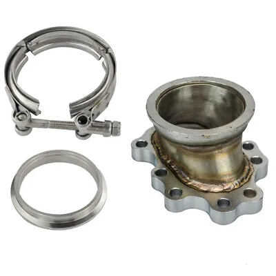Turbo T25 T28 GT25R GT28R 8 Bolt Flange To 3  V Band Clamp Conversion Adaptor • $63.91