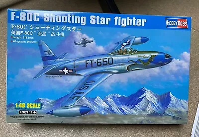 Hobbyboss 1/48th Scale American F-80C Shooting Star Plastic Model Kit. • £19.99