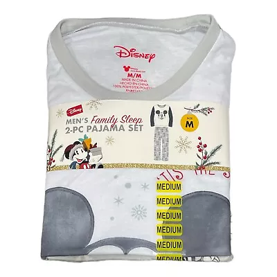 Disney Men's Family Sleep Long Sleeve Mickey Mouse Pajama Set 2 Piece • $24.99