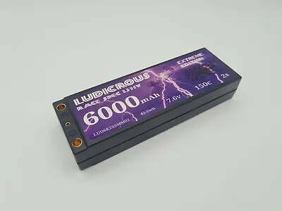 LUDICROUS 2s 7.6v 6000mAh 150c 5mm Stick • £60