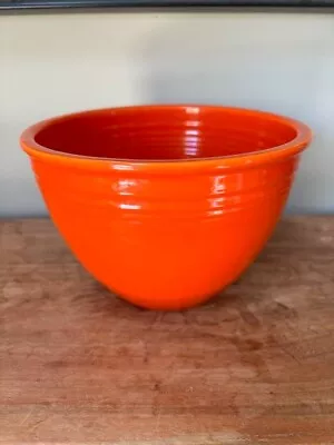 Vintage Fiesta #5 Mixing Bowl In Red  Beautiful Fiestaware • $170