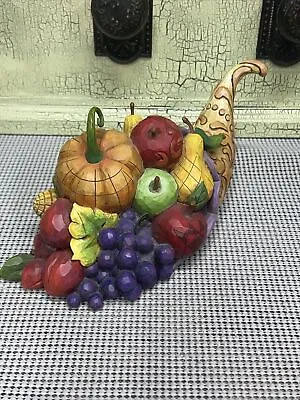 Jim Shore Cornucopia Horn Of Plenty 2007 Fall Harvest Figurine #4008903 • $46.88