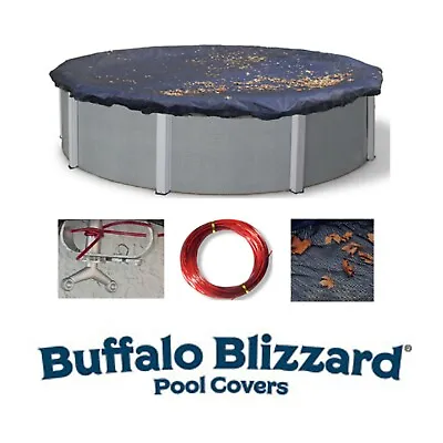 $121.94 • Buy Buffalo Blizzard Swimming Pool Deluxe Plus Winter Closing Cover W/ Leaf Net 