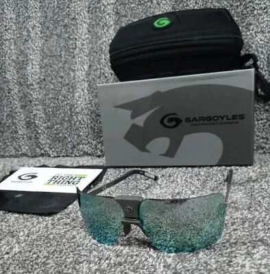 New Authentic Gargoyles Sunglasses Arnold Terminator 85s Ice Mirror / Grey Frame • $339.15