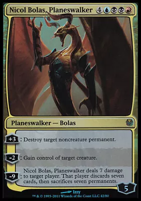 1x Nicol Bolas Planeswalker - Foil Light Play English Duel Decks: Ajani Vs Nic • $4.82