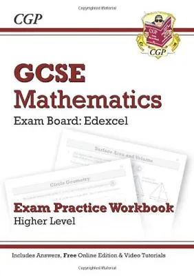 GCSE Maths Edexcel Exam Practice Workbook With Answers & Online Edition: Highe • £2.47