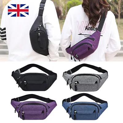 £4.99 • Buy Waist Belt Waterproof Bum Bag Running Jogging Travel Pouch For Keys Mobile Money