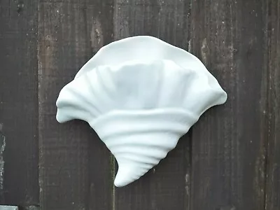 Vintage Ceramic Shell Wall Hanging Pocket Flower Posy • £14.99