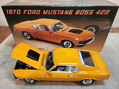 Acme 1:18 - 1970 Ford Mustang Boss 429  Grabber Orange - A1801867-superb Diecast • $134.99