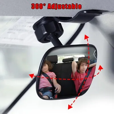 1x Baby Back Seat Shatterproof Mirror Car View Infant In Rear Facing Car Seat • £11.88