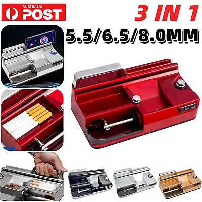 3IN1 Cigarette Machine Automatic Rolling Tobacco Electric Roller Injector Maker • $59.79