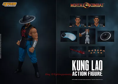 Storm Toys Mortal Kombat Kung Lao 1/12 Scale Action Figure Model INSTOCK • $139.99