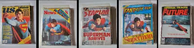 Lot Of 5 Superman Magazines From The 70s US/NEWSWEEK/STARLOG/FANT FILMS/FUTURE • $24