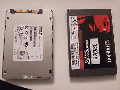 Kingston A400 120GB 2.5  SATA III Solid State Drive And Toshiba 240GB SSD • £25