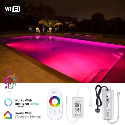 IP68 Submersible Waterproof 1~30M 60LEDs/M 24V WiFi RGB LED Light Swimming Pool • £60