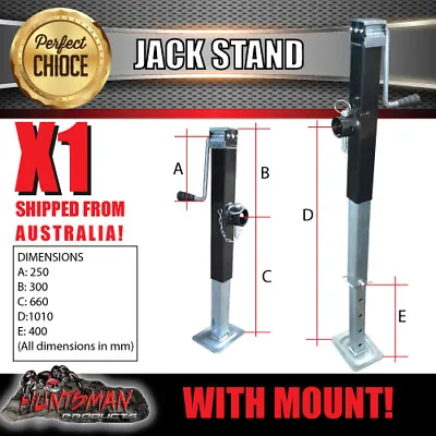 Trailer Caravan Canopy Jack Stand 3600kg Rated Heavy Duty 600mm Extension • $119