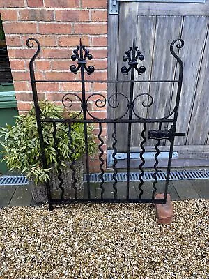 Georgian Mid Victorian Antique Wrought Iron Garden Cottage Gate • £350