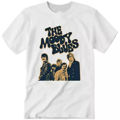 Vtg The Moody Blues Band Cotton White Full Size Unisex Classic Shirt AM230 • $18.99