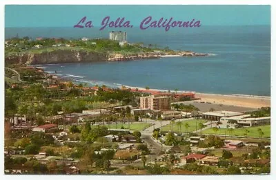 La Jolla CA Vintage Aerial View Postcard California • $1.65