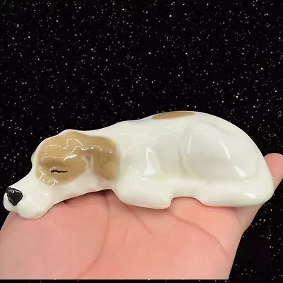 W.R. Midwinter England Sleeping Resting Porcelain Dog Puppy Figurine 1.5 T 5 W • $25.20