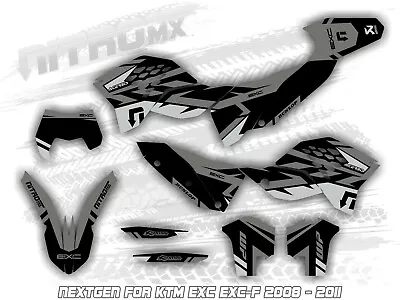 NitroMX Graphic Kit For KTM EXC EXC-F 125 250 300 450 530 2008 2009 2010 2011 • $159.90