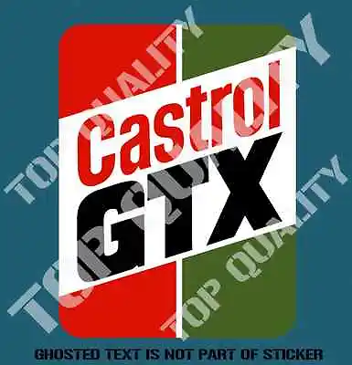 VINTAGE CASTROL GTX PETROLIANA Decal Sticker Retro Motorsport Mancave Stickers • $5.50
